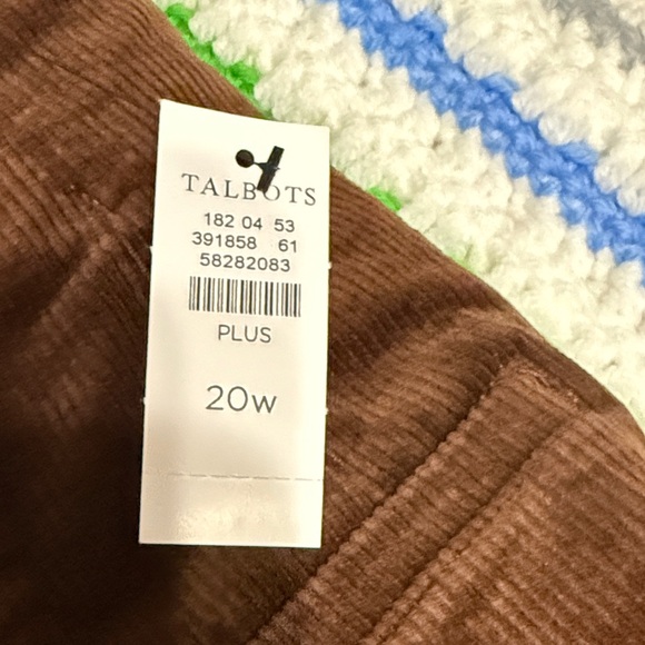 Talbots Rich Brown Wide Leg Pants - Picture 2 of 3